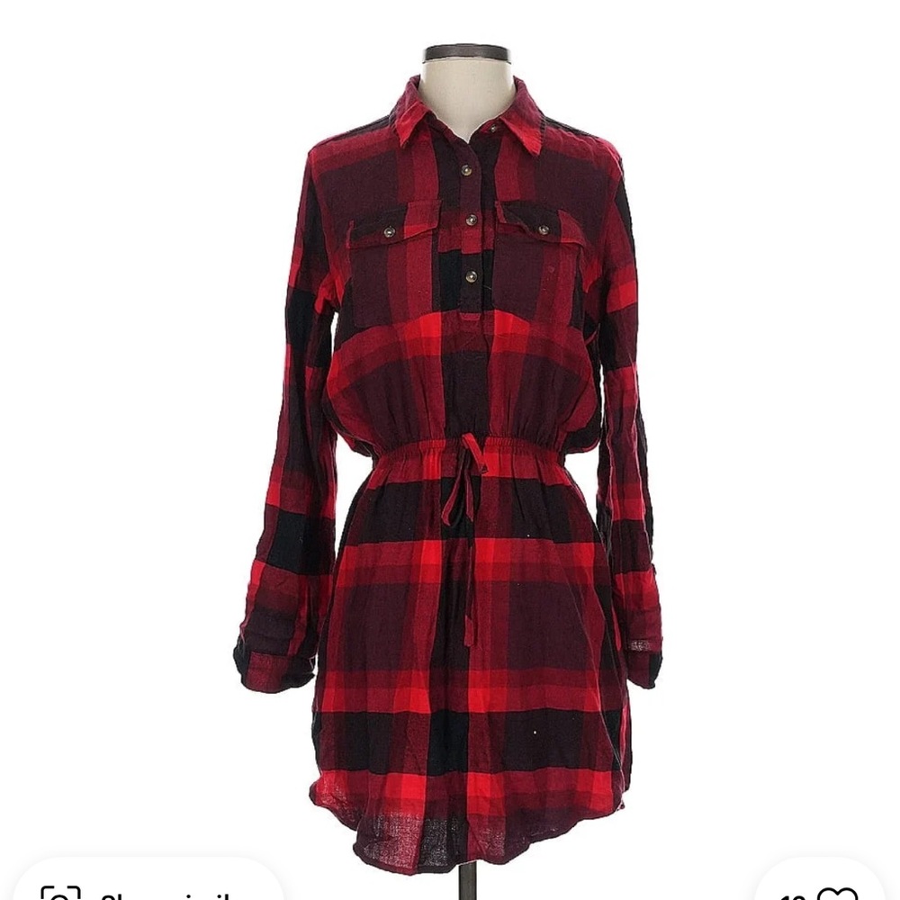 Abercrombie & Fitch plaid flannel dress